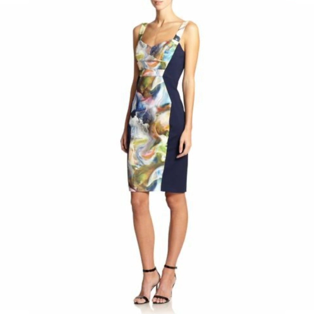 BLACK HALO Sadie Elegant Multicolor Sheath Dress